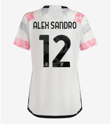 Juventus Alex Sandro #12 Segunda Equipación Mujer 2023-24 Manga Corta